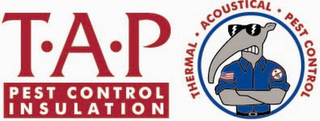 T·A·P PEST CONTROL INSULATION THERMAL ·ACOUSTICAL · PEST CONTROL logo