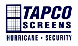 TAPCO SCREENS HURRICANE · SECURITY logo