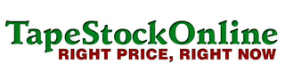 TAPESTOCKONLINE, RIGHT PRICE, RIGHT NOW logo