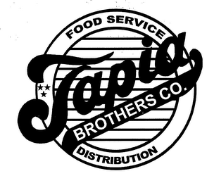 TAPIA BROTHERS CO. FOOD SERVICE DISTRIBUTION logo