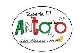 TAQUERIA EL ANTOJO V.I.P. FAST MEXICAN FOOD logo