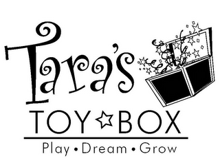 TARA'S TOY BOX PLAY · DREAM · GROW logo