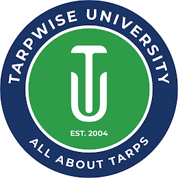 TARPWISE UNIVERSITY ALL ABOUT TARPS TU EST. 2004 logo