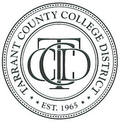 TARRANT COUNTY COLLEGE DISTRICT EST. 1965 TCCD logo