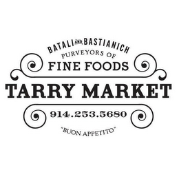 TARRY MARKET BATALI AND BASTIANICH PURVEYORS OF FINE FOODS 914.253.5680 "BUON APPETITO" logo