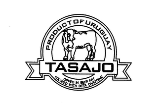 TASAJO PRODUCT OF URUGUAY DIPPED IN BEEF FAT COLORED WITH BETA CAROTENE logo