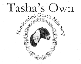 TASHA'S OWN HANDCRAFTED GOAT'S MILK SOAP logo