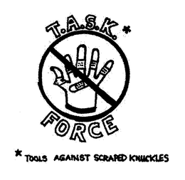 T.A.S.K. FORCE TOOLS AGAINST SCRAPED KNUCKLES logo