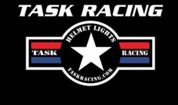 TASK RACING HELMET LIGHTS TASKRACING.COM logo