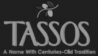 TASSOS A NAME WITH CENTURIES-OLD TRADITION logo