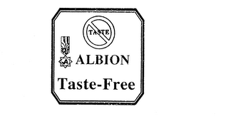 TASTE ALBION TASTE-FREE logo