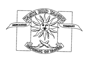 TASTE BUD TANGO MERCANTILE COMPANY REPUBLIC OF TANGO logo
