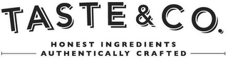 TASTE & CO. HONEST INGREDIENTS AUTHENTICALLY CRAFTED logo