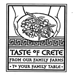 TASTE OF CRETE FROM OUR FAMILY FARMS TO YOUR FAMILY TABLE logo