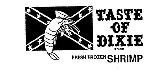 TASTE OF DIXIE BRAND FRESH FROZEN SHRIMP logo