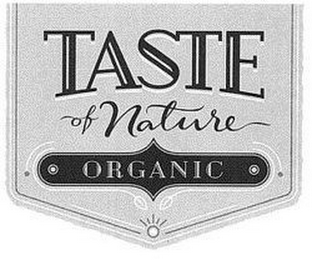 TASTE OF NATURE ORGANIC logo