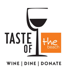 TASTE OF THE BEACH WINE | DINE | DONATE logo
