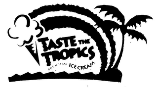 TASTE THE TROPICS. PREMIUM ICE CREAM logo