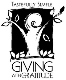 TASTEFULLY SIMPLE GIVING WITH GRATITUDE logo