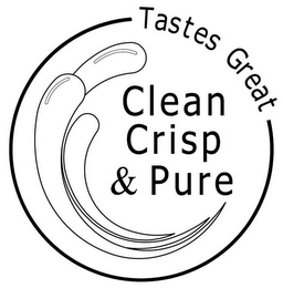 TASTES GREAT CLEAN CRISP & PURE logo