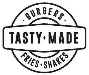 TASTY MADE BURGERS SHAKES FRIES logo
