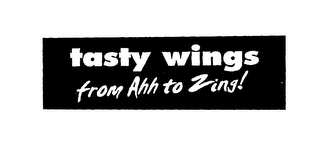 TASTY WINGS FROM AHH TO ZING! logo