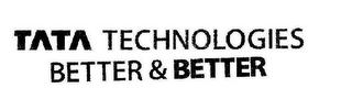 TATA TECHNOLOGIES BETTER & BETTER logo