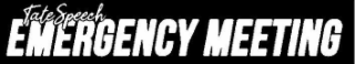 TATE SPEECH EMERGENCY MEETING logo