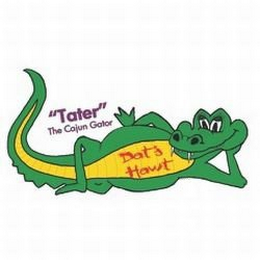 "TATER" THE CAJUN GATOR DAT'S HAWT logo
