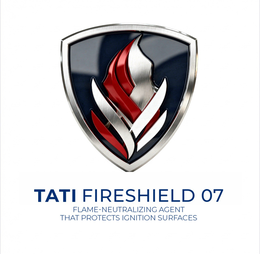 TATI FIRESHIELD 07 FLAME-NEUTRALIZING AGENT THAT PROTECTS IGNITION SURFACES logo