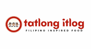 “TATLONG ITLOG” AND “FILIPINO INSPIRED FOOD" logo