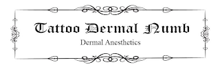 TATTOO DERMAL NUMB DERMAL ANESTHETICS logo