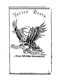 TATTOO RENEW PROTECT & PRESERVE ...YOUR LIFETIME INVESTMENT logo