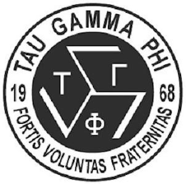 TAU GAMMA PHI 1968 FORTIS VOLUNTAS FRATERNITAS logo