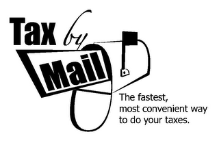 TAX BY MAIL THE FASTEST, MOST CONVENIENT WAY TO DO YOUR TAXES. logo