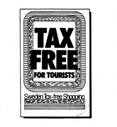 TAX FREE FOR TOURISTS SWENDEN TAX-FREE SHOPPING logo