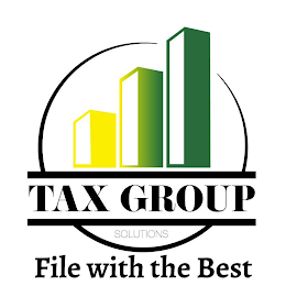 TAX GROUP SOLUTIONS FILE WITH THE BEST logo