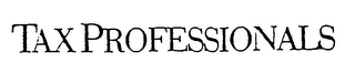 TAX PROFESSIONALS logo