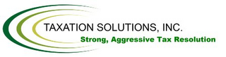 TAXATION SOLUTIONS, INC. STRONG, AGGRESSIVE TAX RESOLUTION logo