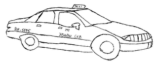 TAXI ITS YELLOW CAB 808-5555 logo