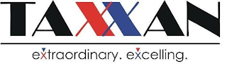 TAXXAN EXTRAORDINARY. EXCELLING. logo