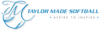 TAYLOR MADE SOFTBALL ASPIRE TO INSPIRE logo