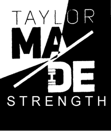 TAYLOR MADE STRENGTH logo