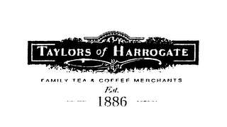 TAYLORS OF HARROGATE FAMILY TEA & COFFEE MERCHANTS EST. 1886 logo