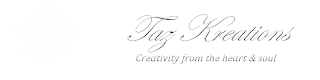TAZ KREATIONS CREATIVITY FROM THE HEART & SOUL logo