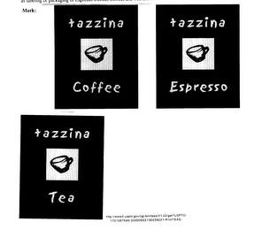 TAZZINA COFFEE, TAZZINA ESPRESSO, TAZZINA TER logo