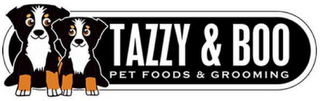 TAZZY & BOO PET FOODS & GROOMING logo