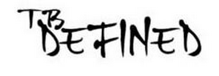 TB DEFINED logo