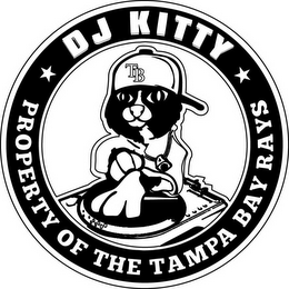 TB DJ KITTY PROPERTY OF THE TAMPA BAY RAYS logo
