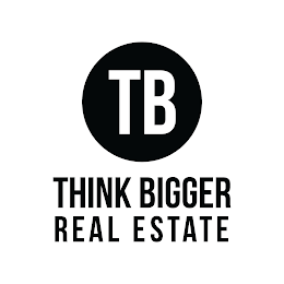 TB, THINK BIGGER REAL ESTATE logo